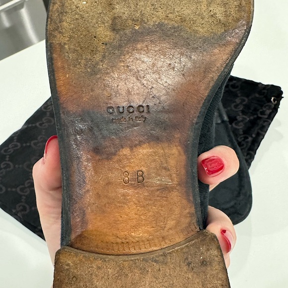 Women’s Vintage Gucci Loafers w/ Dust Bag, Size EU 8 / US 7.5 - Picture 7 of 9